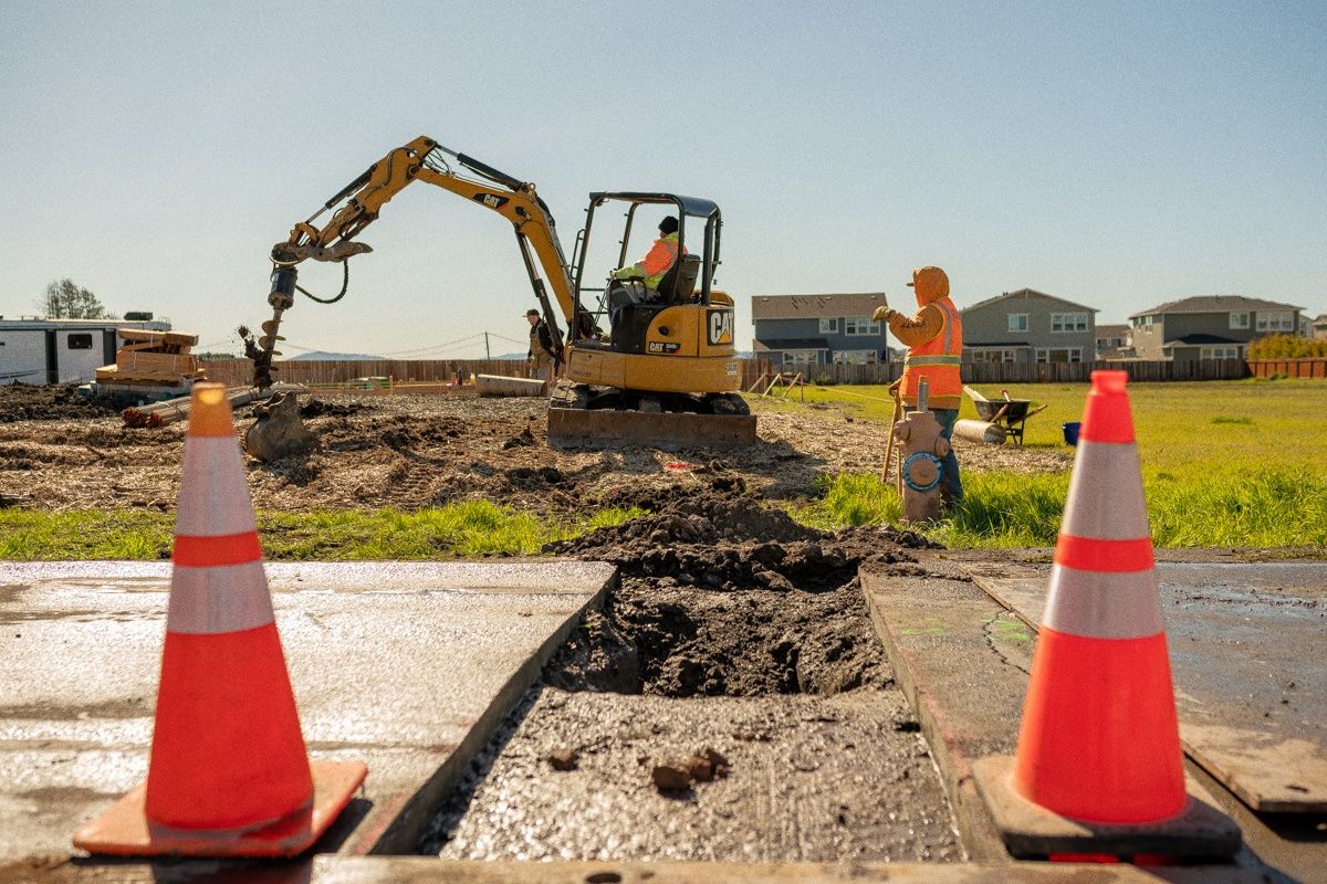 Alan Drive — construction site progress